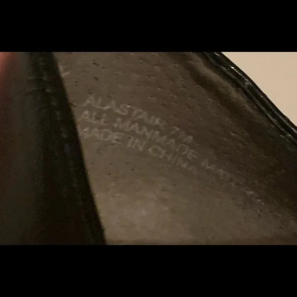 COPY - Victor Alfaro , Black Patent Lace Up Dress Shoes, Size 7, Good Condition - Picture 12 of 16